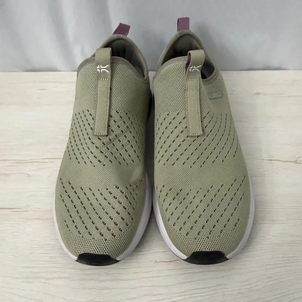 Kuru Atom Shoes Women's Size 11 M Slip On Sneakers in Desert Green Lilac